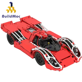 BuildMoc Tehnika Avto Super Cabriolet Športni Avto gradniki MOC Mesto Dirke Vozil Roadster Opeke Otroci Igrače Za Fante Darilo