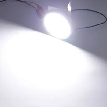 2pcs 9 cm COB LED Dnevnih Meglo Zavore Back-up Svetlobe Avto Auto Krog 12V DRL Bele Luči, Žarnica