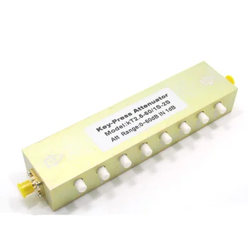 Gurs/N tip RF koaksialni gumb nastavljiv attenuator 0-90db/60/30 gumb nastavljiv / korak attenuator