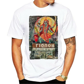 Kali Hindujska Boginja Velika Tiskanja moška T-Shirt majica