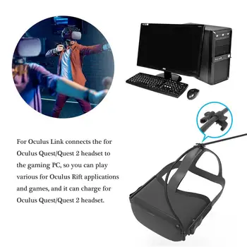 Vroče 2.4 GB 5M Podatkov Line Brezplačno Kabel Za Oculus Prizadevanju/2 Link VR Slušalke USB 3.1 Prenos Podatkov USB-A Tip-C Kabel VR Dodatki