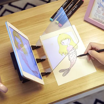 Slikarstvo kopijo odbor Otrok Umetnosti, Risanje Plošče Sledenja Vozilu Izvod Pad Obrti Prenosni Zero-based Slikarstvo Plesni Anime Orodje Sketch