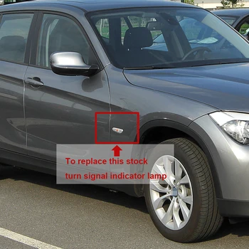 Za BMW X1 (E84 2009-2012 Pre-facelift LED Strani Repetitorja Obrnite Kazalnik Signala Prekajene Styling Lučka