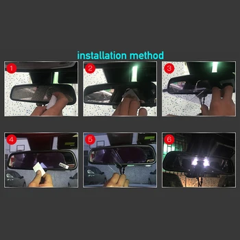 1 Pc Avto Notranje zadeve Rearview Mirror Film Anti-glare Zaščito Oči Ogledalo Film Avto Styling Auto Varne Vožnje Notranja Oprema