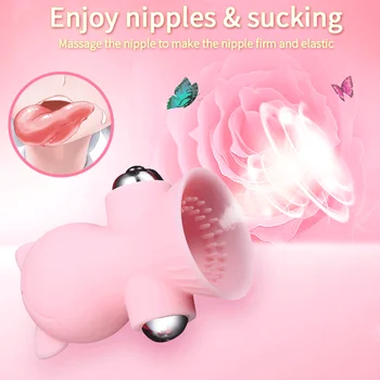 Jezik Lizanje Vibrator Za Ženske, Oralni Seks Klitoris Nastavek Sesanju Vibrator Prsi Povečavo Massager G Spot Stimulator Seks Igrače
