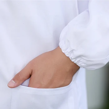 Bela plast Oblačila Spot beli plašči spa bolnišnici obleke lab plašč piling enotno lekarna veterinarsko medicinska sestra enotno ženske scrubs