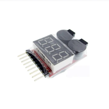 10pcs/lot 1-8 2v1 Lipo Baterije LED Napetost Merilnika Tester Alarm + Registrirati