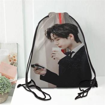 Vroče Chenqingling Lan wangji Wang Yibo Natisnjeni nahrbtnik torba vrvico saten mehke čevlje, torbe za šolo po meri Logo torbe za ženske
