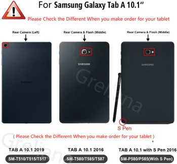 Ohišje za Samsung Galaxy Tab A6 10.1 2016/2019 Flip Flio Pokrov Model SM-T580 T585 T587 SM-T510 T515 P580 P585(Pen)7