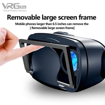 VRG Pro 3D VR Očala za Navidezno Resničnost celozaslonskem Visual širokokotni VR Očala Za 5-7 Palčni Pametni Naprave VR Očala