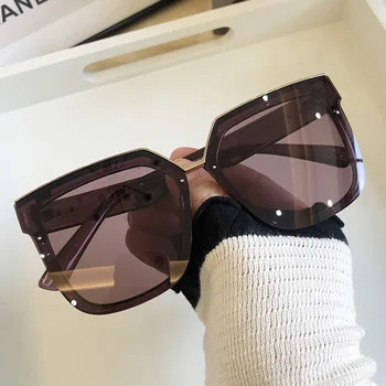Ženske Kvadratnih Polarizirana Sončna Očala Visoke Kakovosti Polarizirani Svetlobi Prevelik Sončna Očala Za Ženski Moški Vožnjo Sončna Očala Oculos