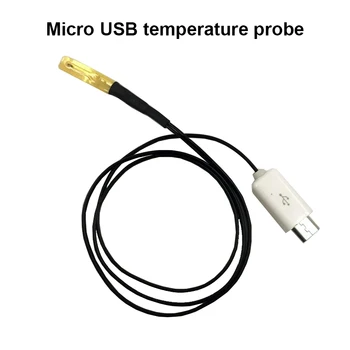Micro usb priključek ntc Zunanje temperaturno sondo tipalo termometra za T18 WEB-U2 UD18 Qway-U2p usb tester voltmeter Ampermeter
