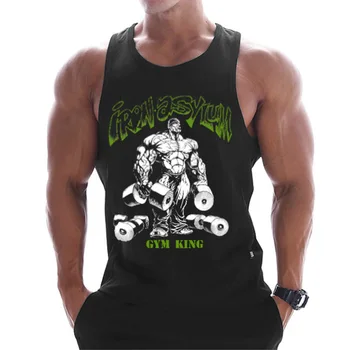 2019 nov modni bombažne majice brez rokavov tank zgornji del moški Fitnes shirt mens singletnega Bodybuilding trening telovadnic Športnih telovnik