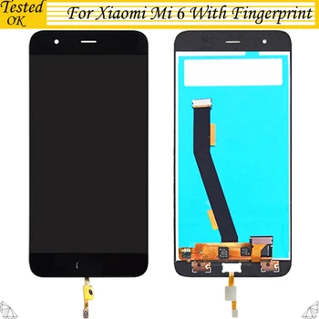 5.5 palčni Za Xiaomi Mi6 Zaslon LCD + Touch Screen Novih FHD Računalnike Skupščine Zamenjava Za Xiaomi MI 6 M6 Mobilni Telefon