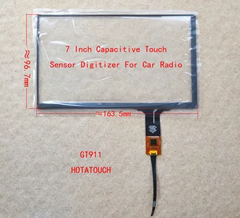 7inch Avto Radio Carpc Kapacitivni Zaslon na Dotik Senzor Strani Writer163.5*96.7 mm 6pin GT911 HOTATOUCH C2281