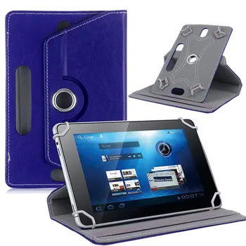 Za 8 inch HP Pro Tablet 408 PU Usnje Stojalo Pokrov Primeru Univerzalnega 8.0 palčni Tablični Pribor 360-Stopinjski Vrtečih Brezplačno Pero