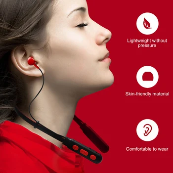 B11 Brezžične Slušalke Bluetooth Slušalke Visi Vratu Slog, Prostoročno, Slušalke za v Uho Stereo Zvok