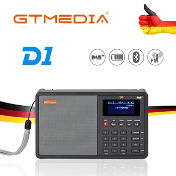 GTMEDIA D1 Radio DAB+/TF/AUX Mini Prenosni Radio Ročni Digitalni FM, USB TF MP3 Predvajalnik Zvočnika za ponovno Polnjenje z 18650 Baterijo