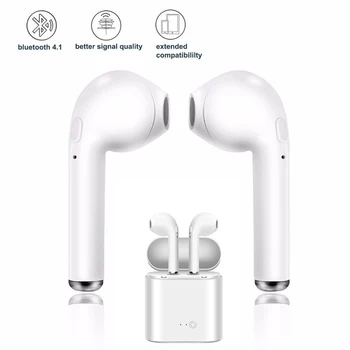 I7s TWS Brezžična Slušalka Bluetooth 5.0 Slušalke šport Čepkov Slušalke Z Mikrofonom Za pametni Telefon Xiaomi iphone Samsung Huawei