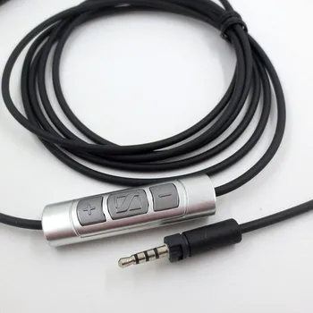 Zamenjava Avdio Kabel Za Sennheiser ZAGON Slušalke Bluetooth Kabel, Slušalke Žične Connecter Avdio Kabel z Mikrofonom Remoter