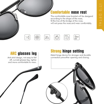 LIOUMO Klasičnih Prevelik sončna Očala Moških 2020 Modno Oblikovanje Ženske Polarizirana sončna Očala Vožnje Gradient Objektiv UV400 gafas de sol