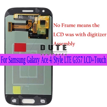 SUPER AMOLED zaslon LCD za Samsung Galaxy Ace4 Ace 4 SM-G357 G357FZ G357 LCD-Zaslon, Zaslon na Dotik, Računalnike Skupščine