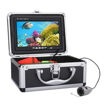 50m Podaljšek Fish Finder z Barvna CCD HD 1000TVL Podvodni Ribolov Video Kamere 7 palčni Barvni TFT Zaslon Anti-Sonce Pokrov