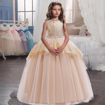 2021 Dolgo Večer Stranka Obleke Družico Obleko Otroci Obleke Za Dekleta Očesa Princesa Obleko Dekle Poročno Obleko 9 10 12 14 Let