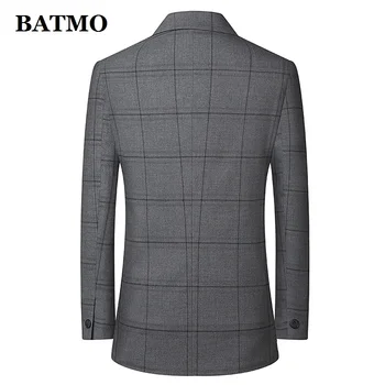 BATMO 2020 nov prihod pomlad&poletje tanke priložnostne kariran blazer moški,moški sive obleke, jopiči ,XZ1986