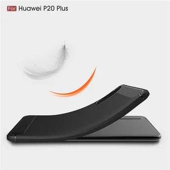 Za Primer Huawei P20 Pro Kritje Shockproof TPU Brušena Nazaj Primeru Za Huawei P20 Plus Primeru Za Huawei P20 Pro Telefon Lupini Funda