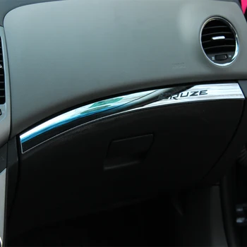 1 Kos ABS Chrome Avto Škatle za Rokavice Dekoracijo Trim Kritje Nalepke za Chevrolet Cruze Sedan Hatchback 2009 - LHD