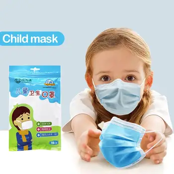 POWECOM Otroci Masko za Enkratno uporabo otroških Ust Masko Mehko Dihanje Maske 3 Plast Držalo Masko Fantje Dekleta
