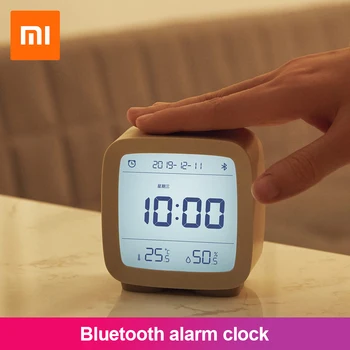 Xiaomi Cleargrass Bluetooth Wekker Temperatuur Vochtigheid Scherm Lcd Verstelbare Nachtlampje Izpolnjeni Mijia Aplikacijo Smart Home