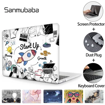 Sanmubaba Za Macbook Air 13 Primeru 2020 A2337 A2179 Trdi Prenosni računalnik Cover Za Apple Macbook Air Pro Retina 11 12 13 15 16 palčni Funda