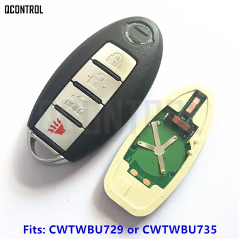 QCONTROL Smart Remote Avto Ključ za Nissan Tiida Qashqai Teana Xtrail Kocka Juke Xterra 315MHz CWTWBU729 ali CWTWBU735