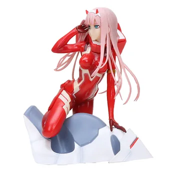 15-21 cm Anime draga v franxx slika Dveh Nič zbirka model Anime Akcijska Figura, Božični Igrače