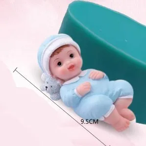 6 Vrst Baby Oblike Silikona Sveča Plesni Lep Fant In Dekle Otroka Silikonski Milo, Zaradi Česar Obliki Dojenčka Smolo Torto Dekoracijo Plesni