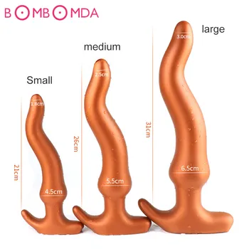 Super dolgo analni vibrator butt plug prostate masaža anus dilator vagina masturbacija odraslih erotično sex igrača za ženske SM gej analni seks