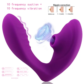 10 Hitrostih z vibriranjem Bedak Ustni Vagina Sesanju Vibrator Seks Sesalna Klitoris Stimulator Erotično Sex Igrača za Ženske Spolne Wellness