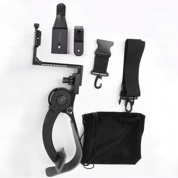 Ročni mikro eno SLR fotoaparat ramenski nosilec Prostem, mobilni telefon, kamera fotografiranje stabilizator