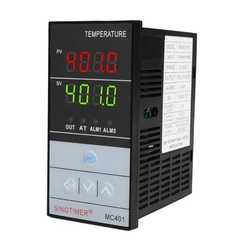 Temperaturni Regulator Vnos PT100 K Termočlen Digitalni PID SSR Rele Izhod za Toploto Kul z alarmom Celzija Kratek Lupini