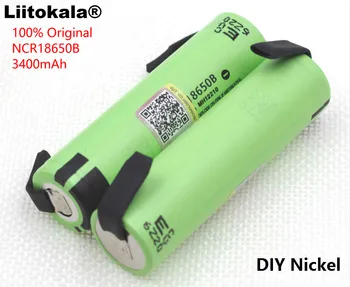 2PCS liitokala novo izvirno 18650 NCR18650B Polnilna Litij-ionska baterija 3,7 V 3400 mAh baterije DIY niklja