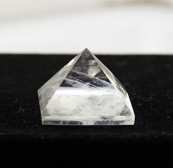 2020 Bela kristalno jasno, kremen skalo Vklesana 30 mm Piramida točke steber Izklesan Kamen Chakra Kamni Zdravljenje Reiki