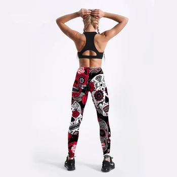 Evropski in Ameriški Vroče Modele Digitalno Natisnjena Joga Slim-Fit Hip-Dviganje Visoko-Pas Športne Ženske Dokolenke