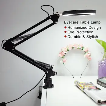Zložljivi Eyecare namizne Svetilke Prilagodljiv sučno Objemka Gori Lučka USB Treh Ton Desk Svetlobe Nova