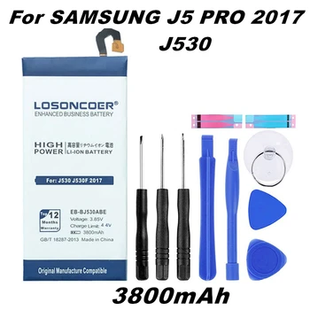 LOSONCOER 3800mAh EB-BJ530ABE Za Samsung J530 J530F J530G 2017,J530L,J5 2017,J5 Pro,J530S,J530F/DS,J530K Baterije brez orodja