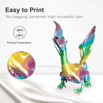 SUNLU Svile Mavrica Žarilno 1.75 mm 1 kg Za 3D Tiskalnik Sijoče Barve PLA Nitke Svile Teksturo Materiali za Tiskanje