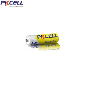 8Pcs/2Cards PKCELL AA Baterija za ponovno Polnjenje NIMH 600mah 1.2 V Baterije Pravi Zmogljivosti Za Digitalni Fotoaparat