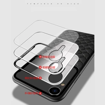 Hunreone Funda Par Telefono Movil BV Vezavi TPU Kaljeno Steklo Primeru Mobilni Telefon Kritje Za iPhone X XS XR XS Max 7 8 7P 8P