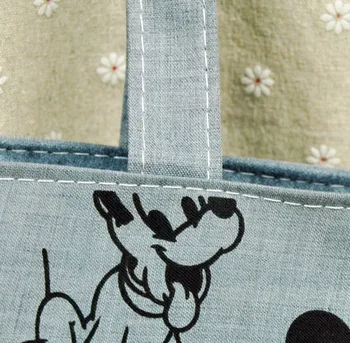 Disney Mickey mouse torbici Visoka zmogljivost Risanka Platno Tote Vrečko varovanec vrečko za nakupovanje Mamica plenic vrečko za shranjevanje totes